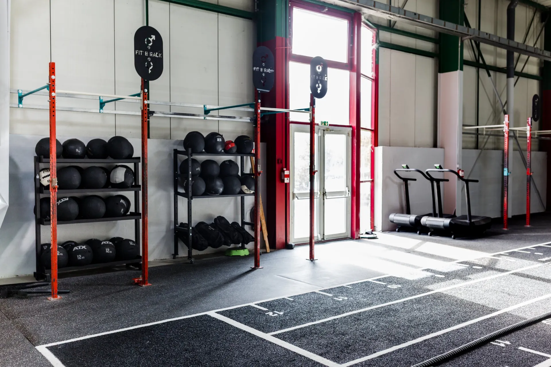 Rig et wall balls au Cube